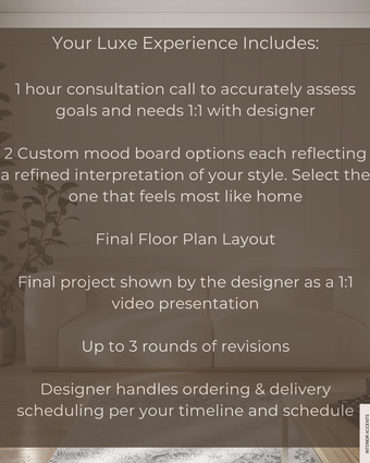 Luxury Edit Package - Design Transformation Services
