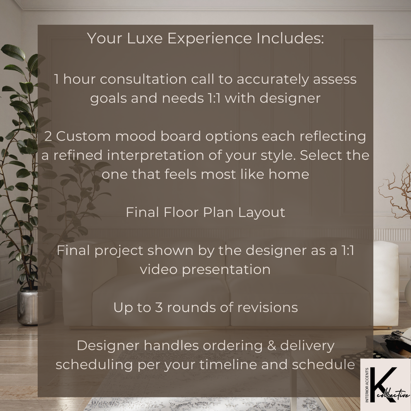 Luxury Edit Package - Design Transformation Services